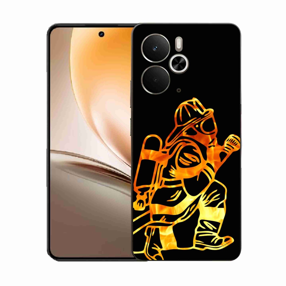 Gél borítás mmCase a Realme 14 5G/14T 5G számára - tűzoltó 1