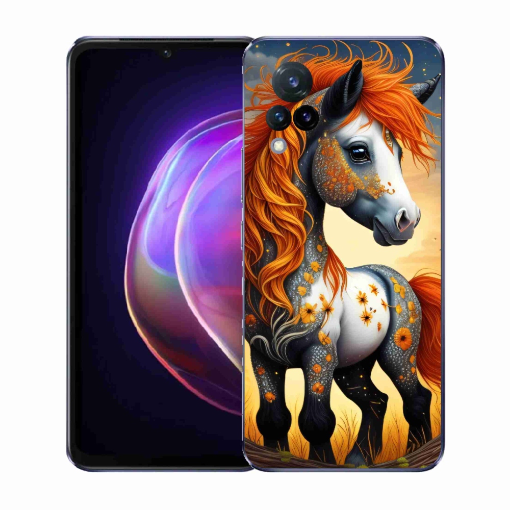 Gél borító mmCase a Vivo V21 4G/5G készülékhez - színes póni