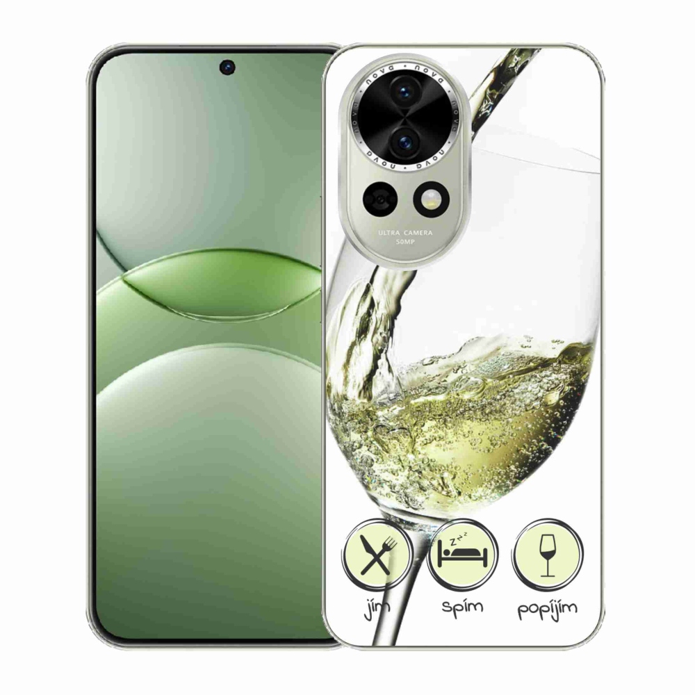 Zselés borítás mmCase a Huawei Nova 13 5G készülékhez - borospohár fehér