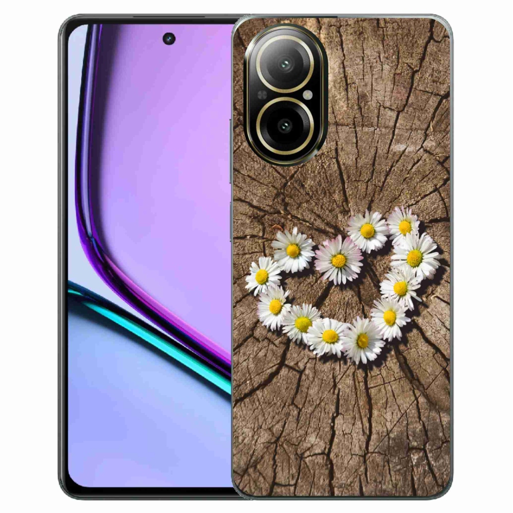 Zselés borítás mmCase a Realme C67 készülékhez - Százszorszép szív