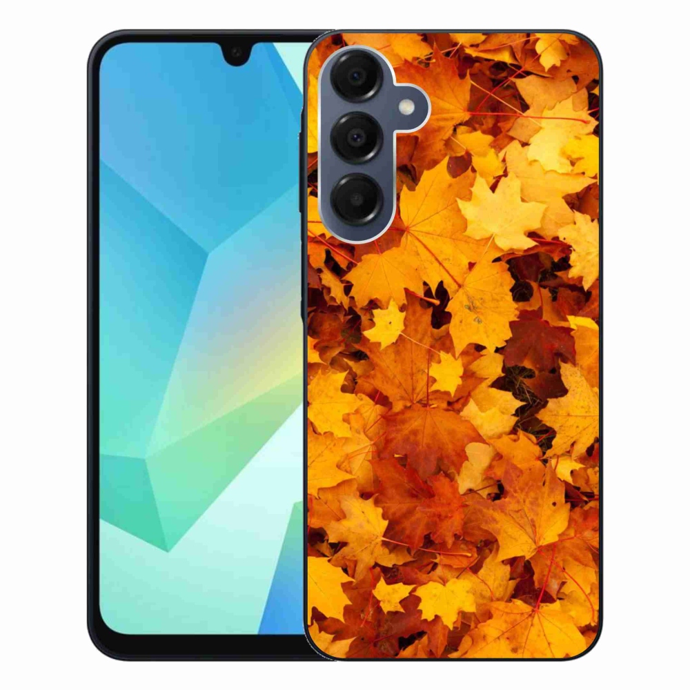 Zselés borítás mmCase Samsung Galaxy A16 4G/5G - juharlevelek - Samsung Galaxy A16 4G/5G számára