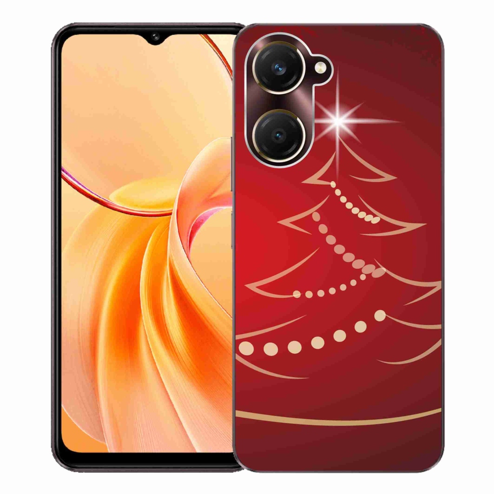 Gél borító mmCase a Vivo Y28s 5G-hez - karácsonyfa karikatúra