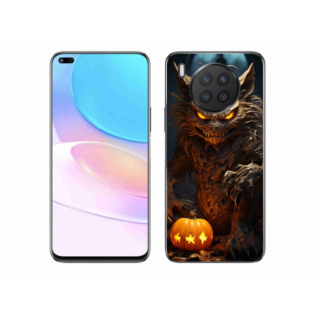 Gél borító mmCase a Huawei Nova 8i készülékhez - Halloween szörnyeteg