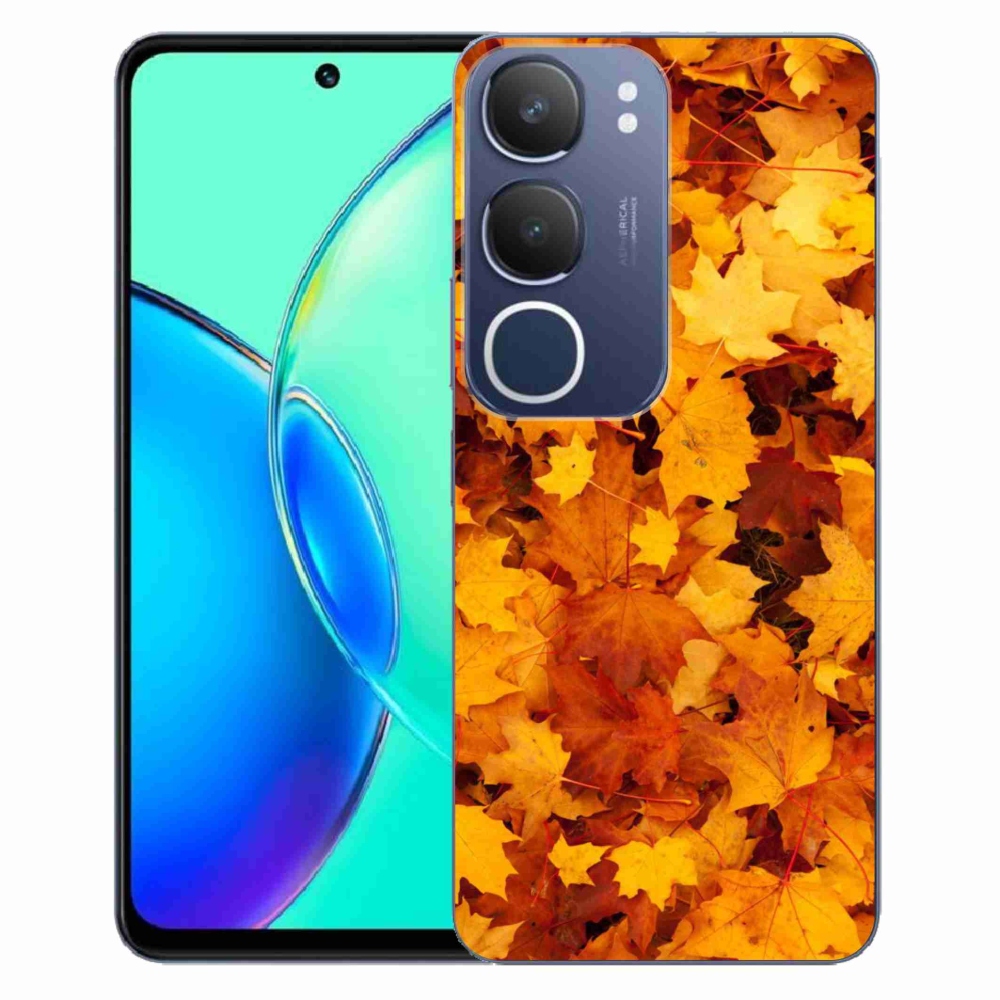 Gél borítás mmCase a Vivo Y19s készülékhez - juharlevelek