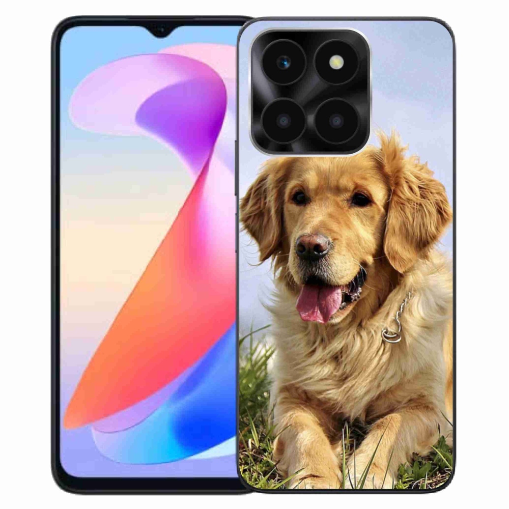 Gél tok mmCase a Honor X6a számára - arany retriever