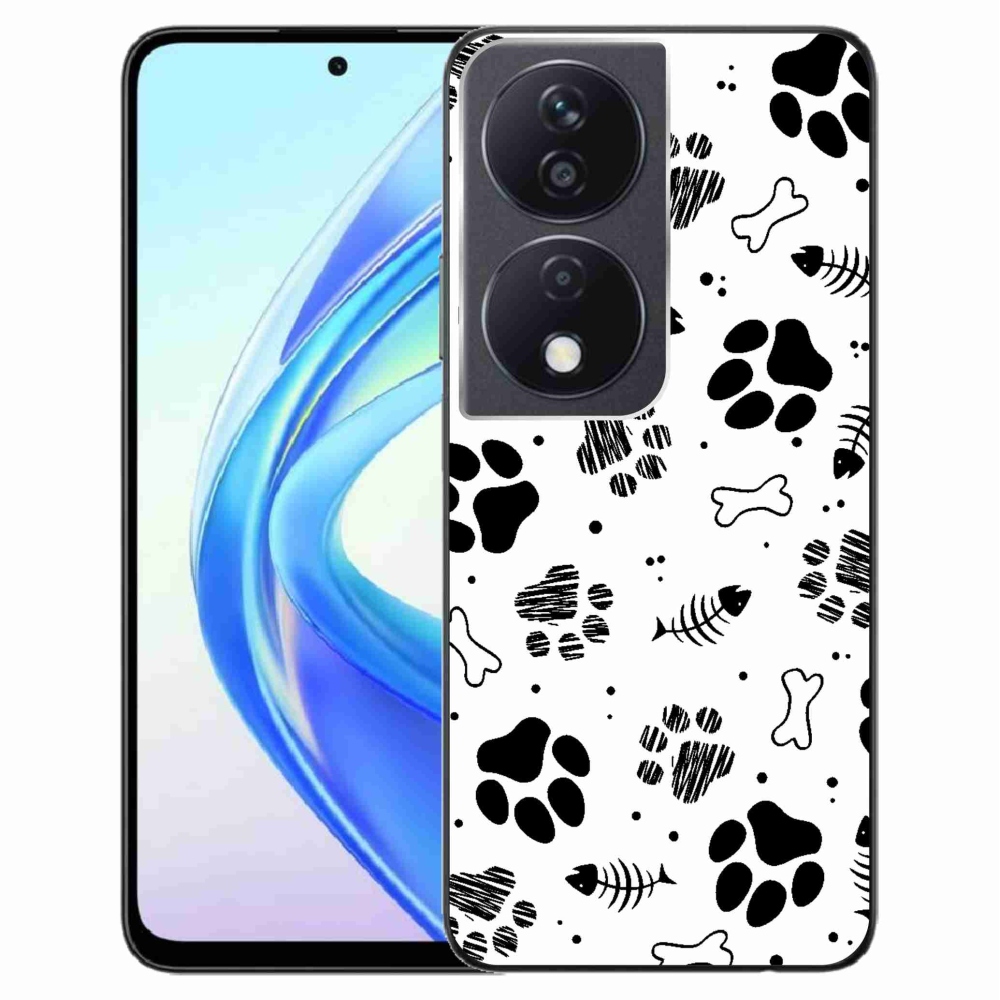 Zselés borítás mmCase a Honor X7b/Honor 90 Smart készülékhez - kutyamancsok 1