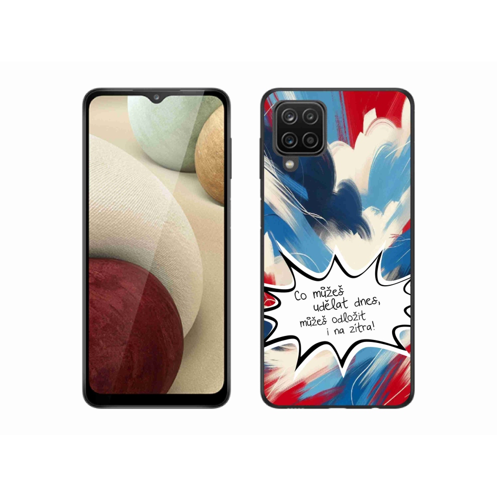 Gél borító mmCase Samsung Galaxy M12 készülékhez - vicces szöveg 9 fehér háttér