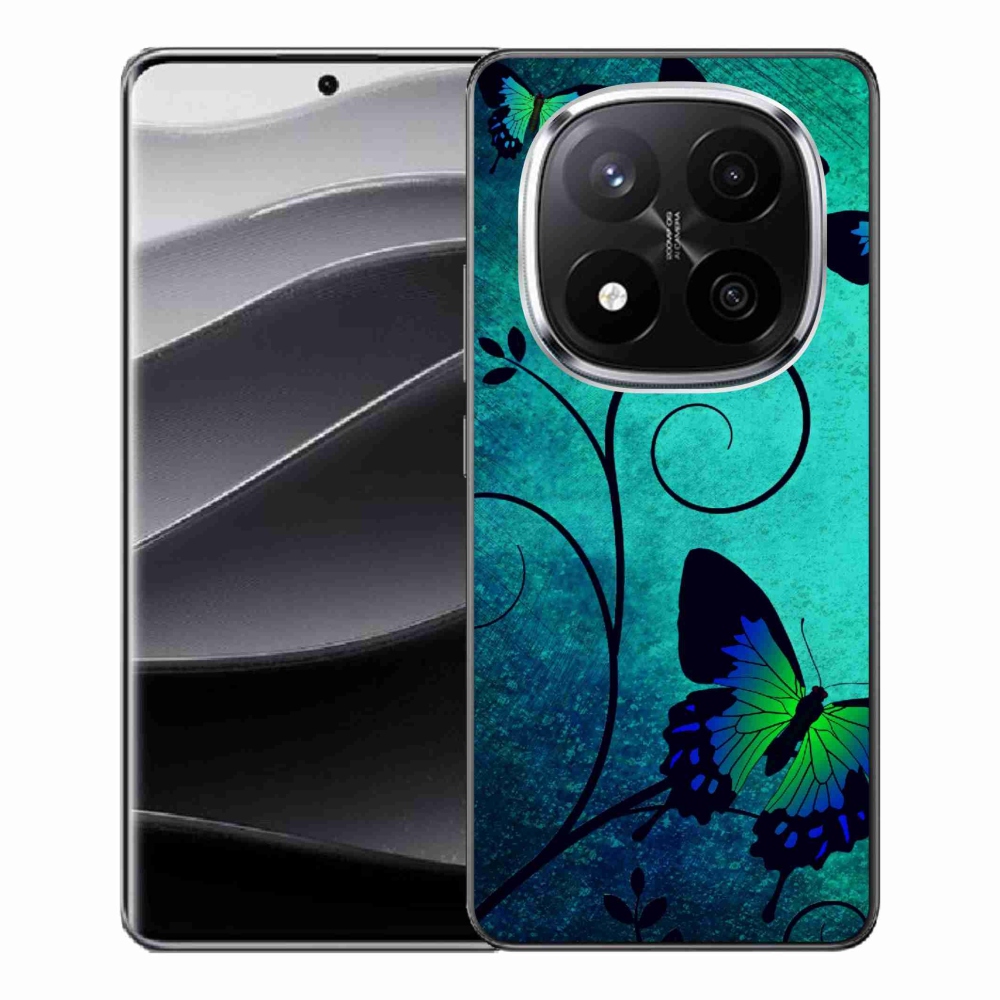 Gél borítás mmCase a Xiaomi Redmi Note 14 Pro+ 5G - színes pillangókhoz