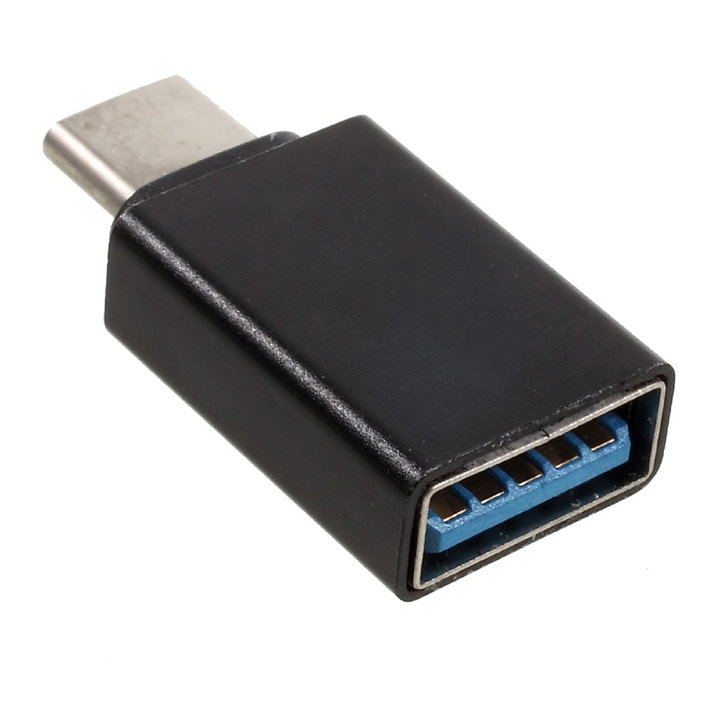 USB-C 3.1/USB 3.0 OTG reduktor - Fekete