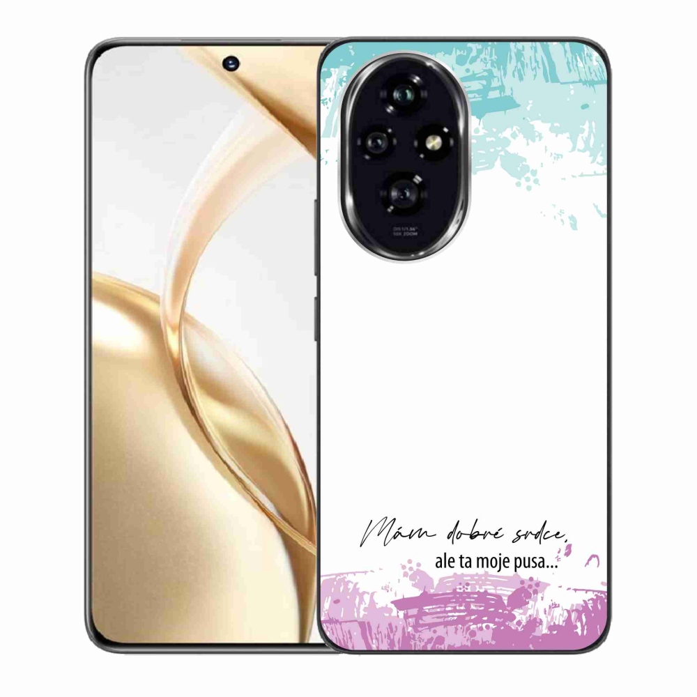 Gél borító mmCase a Honor 200 5G készülékhez - vicces szöveg 3 fehér háttér