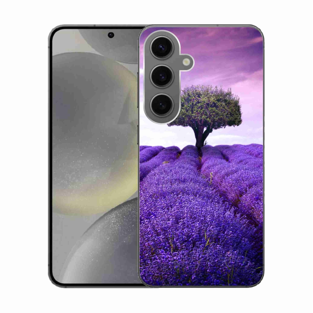 Gél védőhuzat mmCase Samsung Galaxy S24 készülékhez - levendula rét