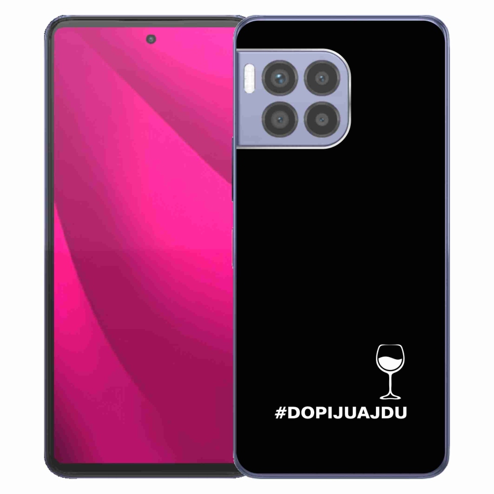 Gél borítás mmCase a T-Mobile T Phone 2 Pro készülékhez - bor motívum fekete háttér