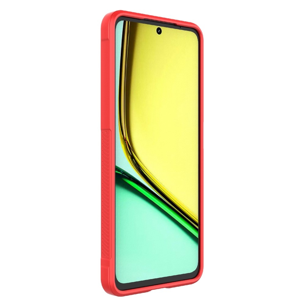 Rugg tartós zselés mobiltelefon borító Realme C67 - piros