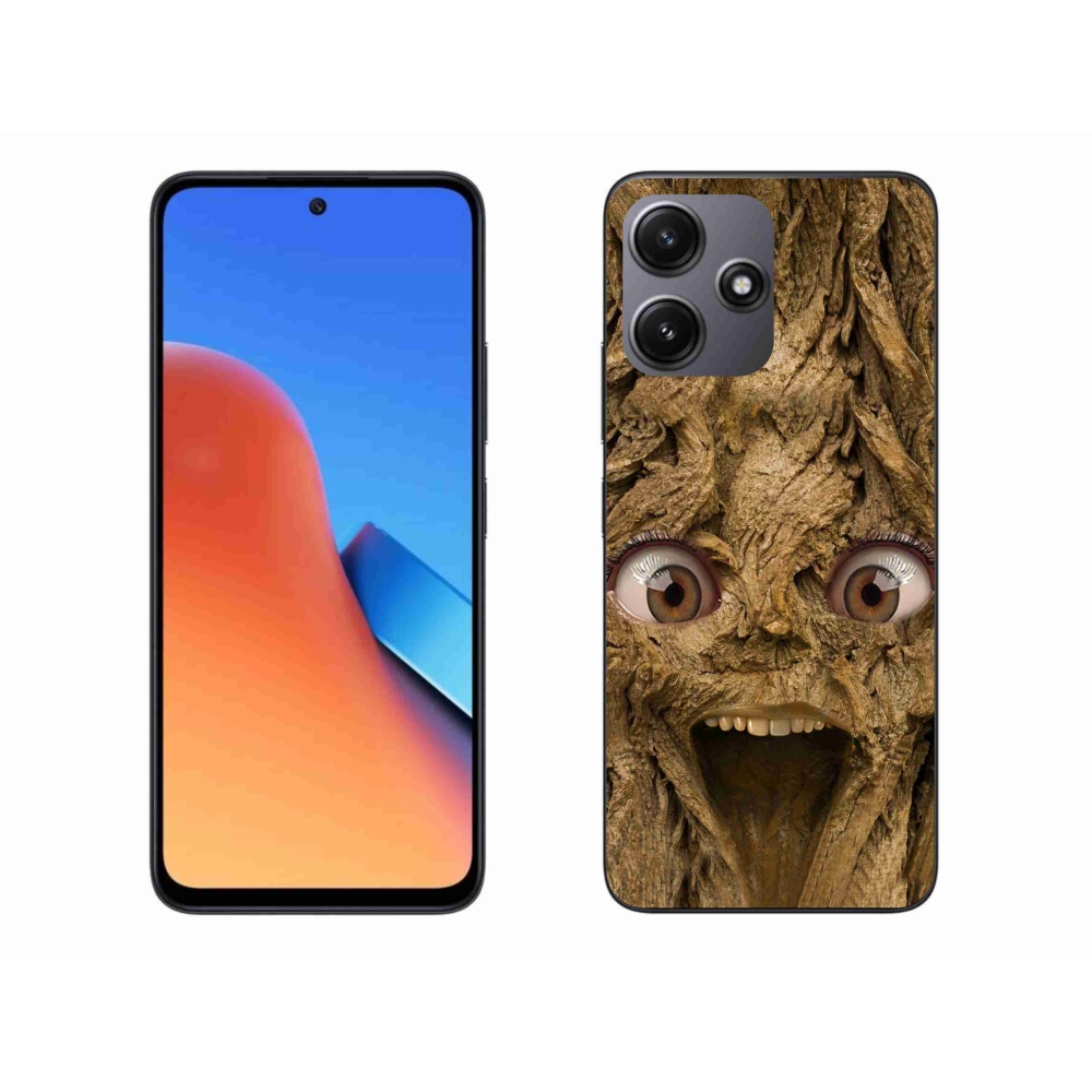 Gél borítás mmCase a Xiaomi Redmi 12 5G számára - vidám fa szemekkel