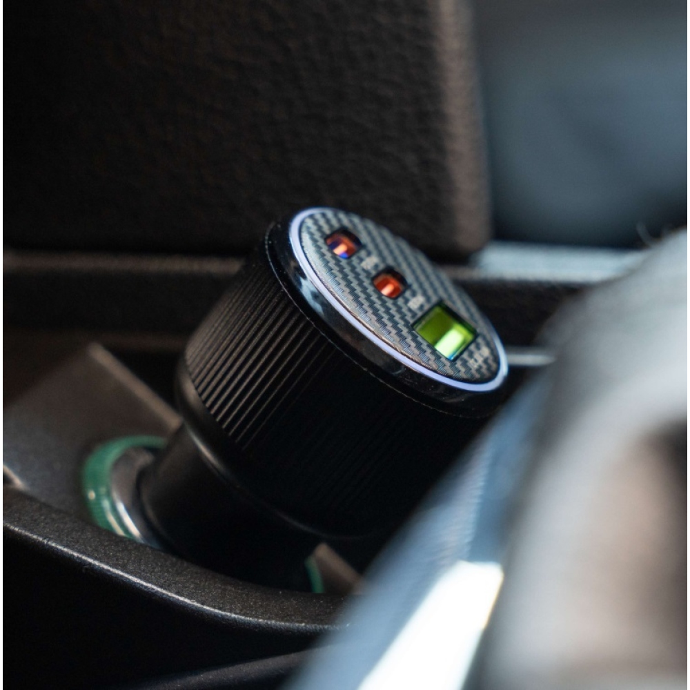 Swissten CL adapter 2x USB-C PD + USB-A, 95W - fekete