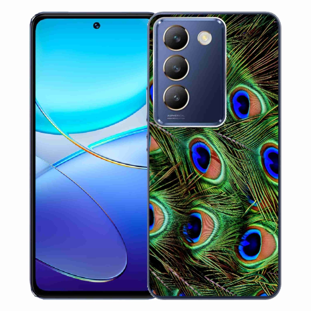 Gél borítás mmCase a Vivo V40 SE 4G/5G készülékhez - pávatoll