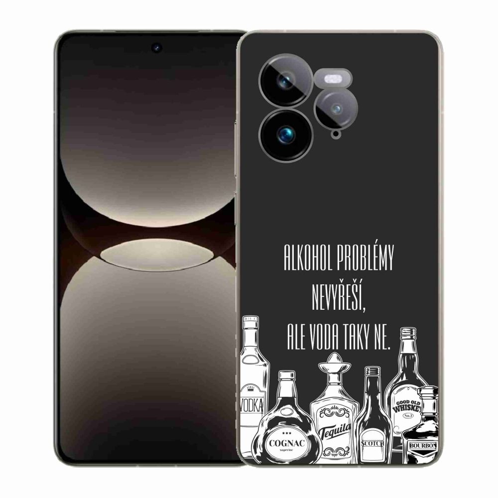 Gél borító mmCase a Realme GT 7 Pro 5G-n - vicces szöveg fekete háttérrel