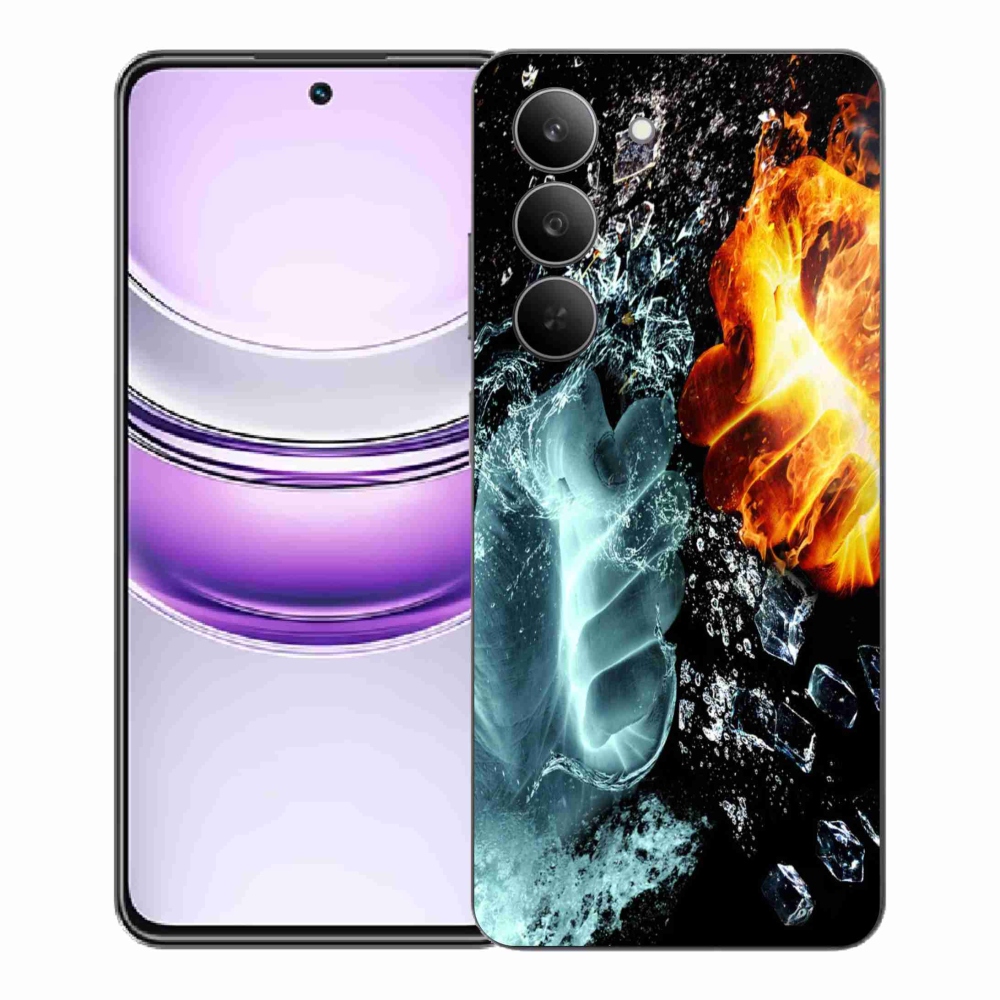 Gél borítás mmCase a Realme 14x 5G készülékhez - víz és tűz