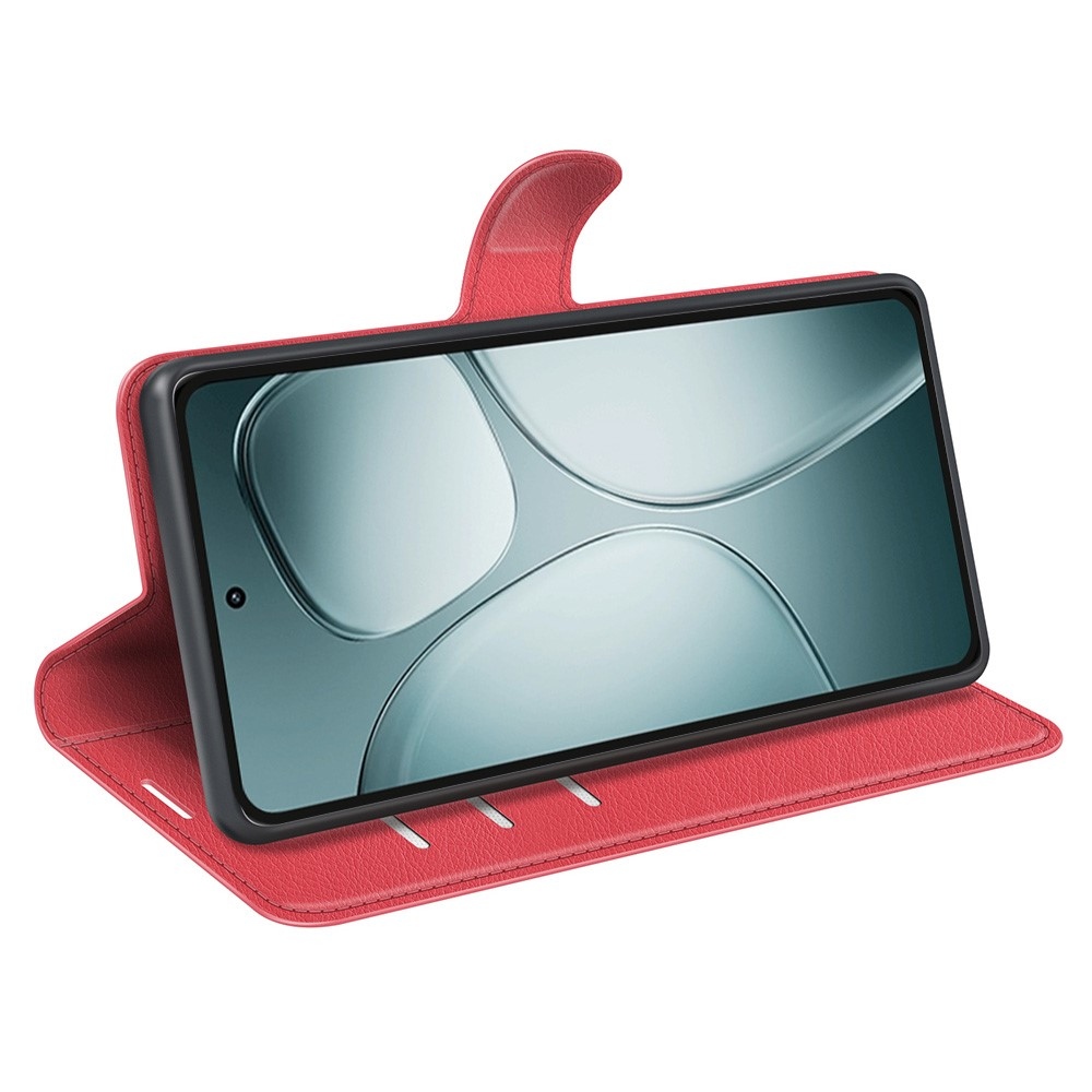Litchi könyv tok a Xiaomi 14T-hez - piros