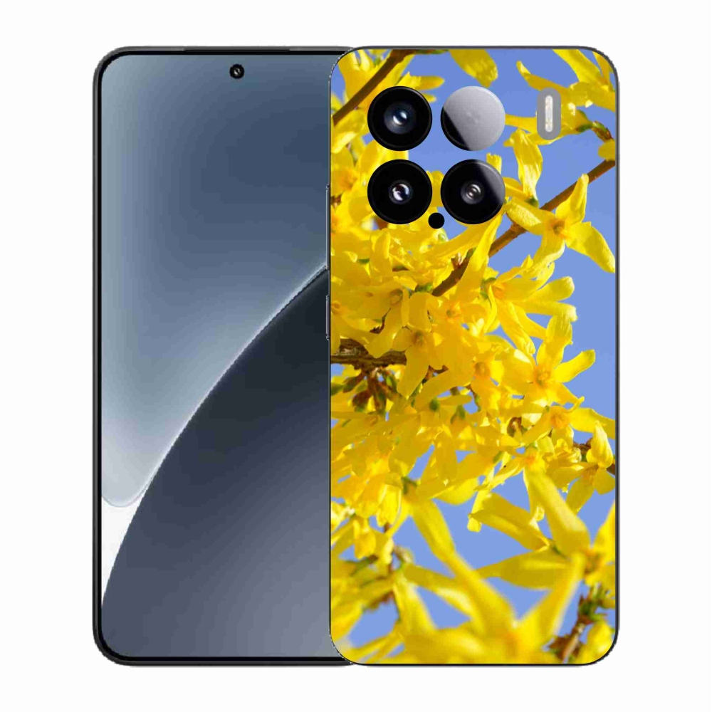 Gél borító mmCase a Xiaomi 15-hez - sárga virágok