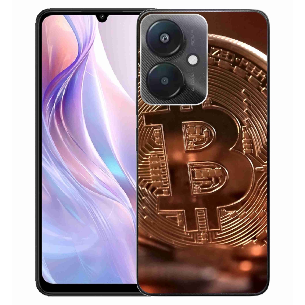 Gél borító mmCase a Xiaomi Redmi 13C 5G számára - bitcoin