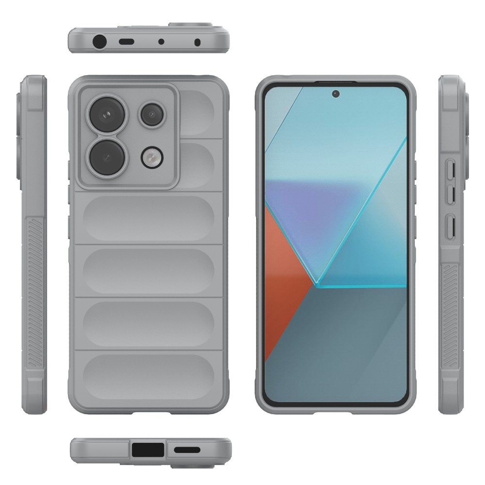 Rugg tartós zselés tok Xiaomi Redmi Note 13 Pro 5G/Poco X6 5G - világosszürke