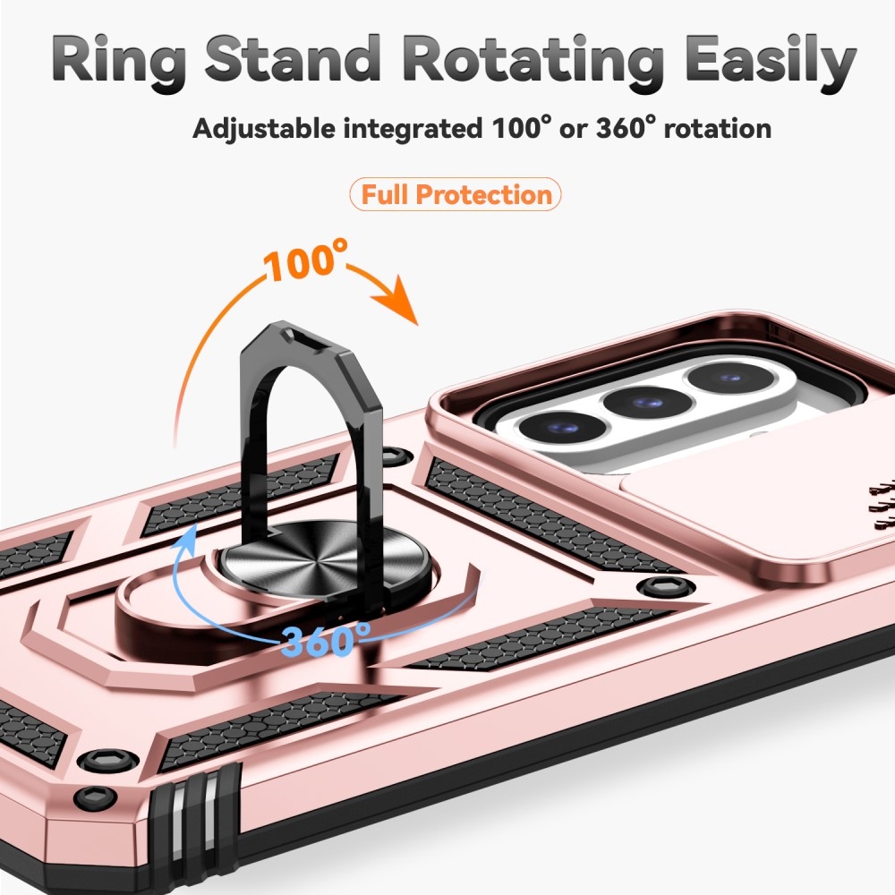 Gyűrűálló borítás Samsung Galaxy A26 5G készülékhez - rózsa arany