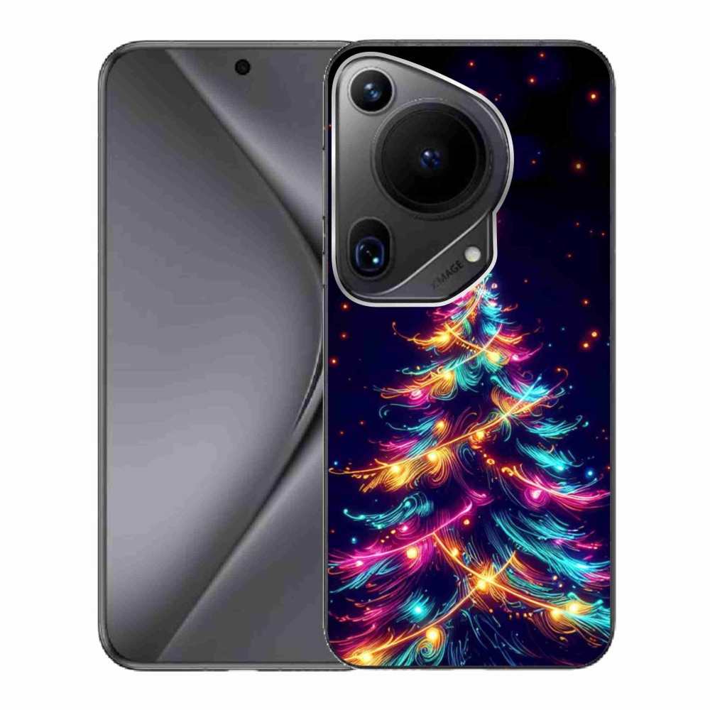 Gél borítás mmCase a Huawei Pura 70 Ultra számára - neon karácsonyfa