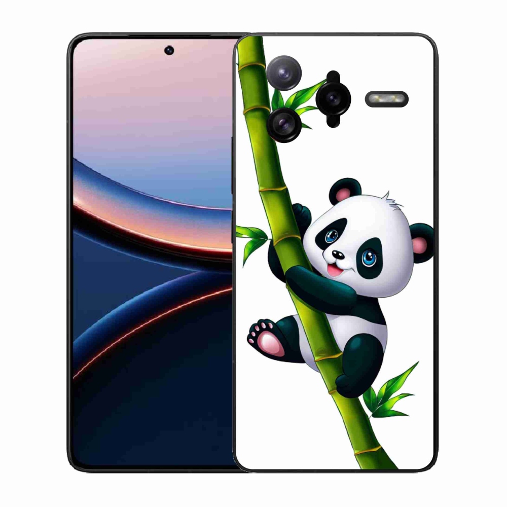 Gél borítás mmCase a Xiaomi Poco F7 Ultra számára - panda a bambuszon
