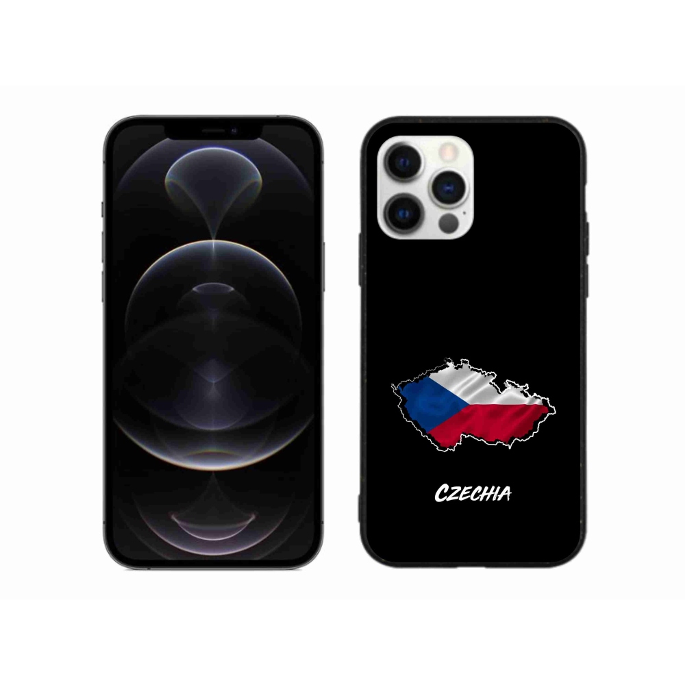 Zselés borítás mmCase iPhone 12 Pro Max készülékhez - Csehország fekete háttér