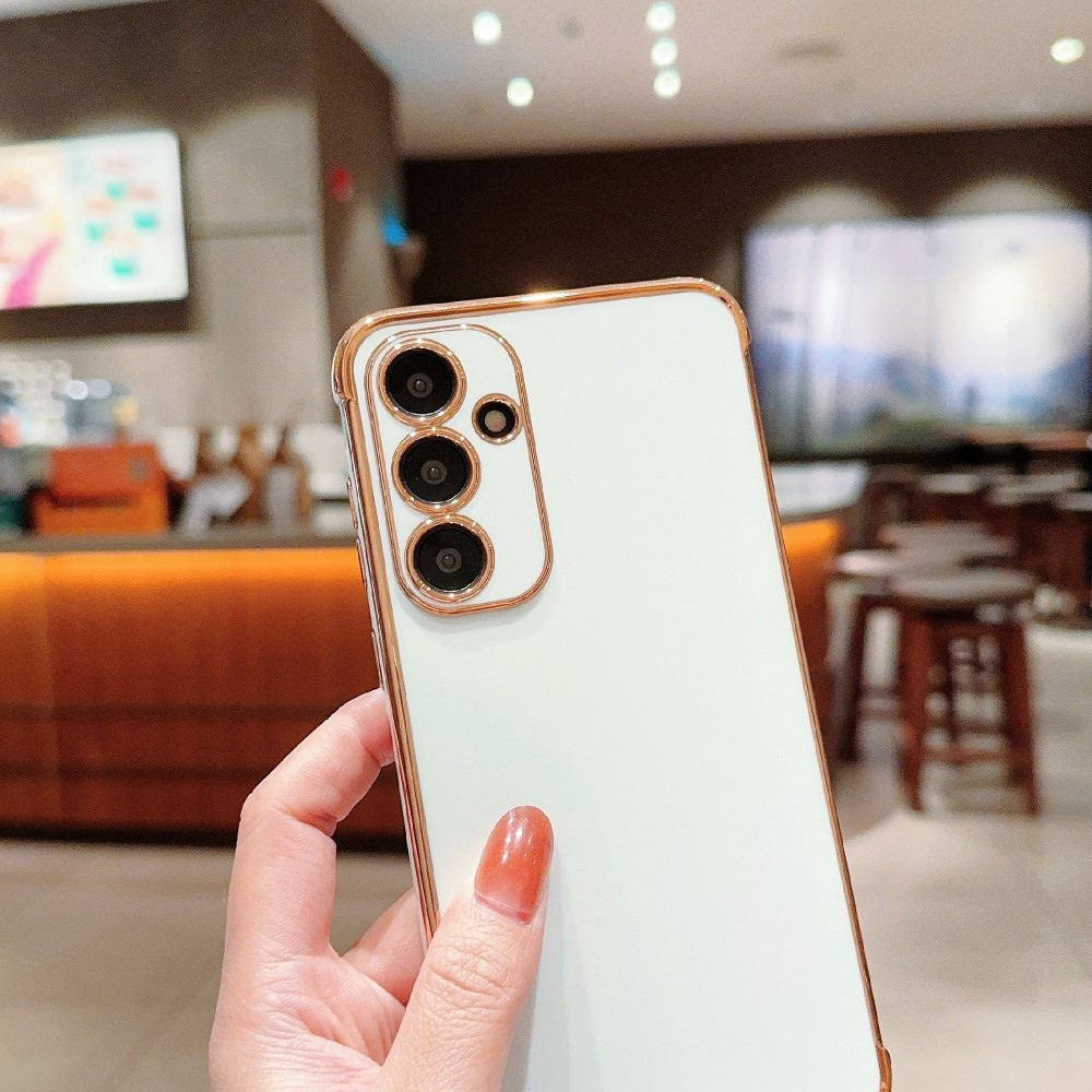 Gélkeretes tok Samsung Galaxy S25+ készülékhez - fehér