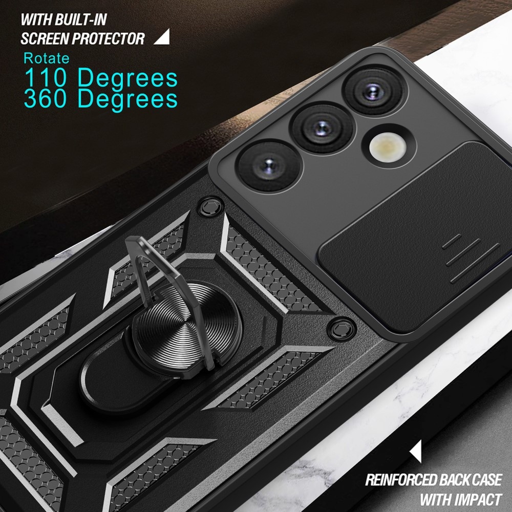 Csúszásálló borítás Samsung Galaxy S25+ készülékhez - fekete