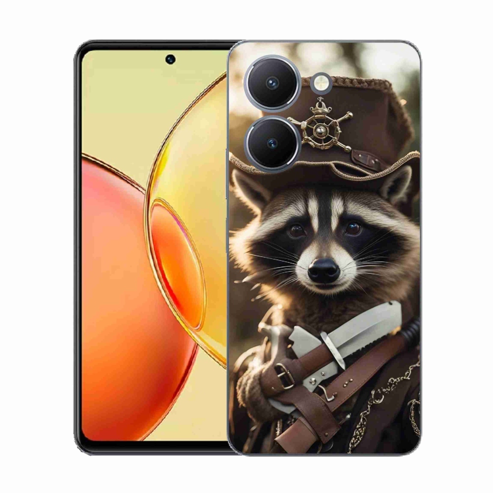 Gél borító mmCase a Vivo Y36-hoz - mosómedve egyenruhában