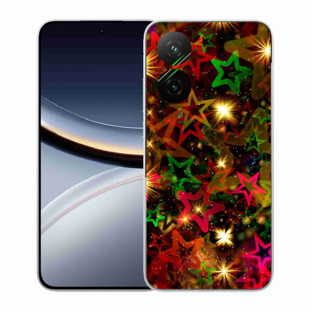 Gél borítás mmCase a Xiaomi Poco F7 5G számára - színes csillagok