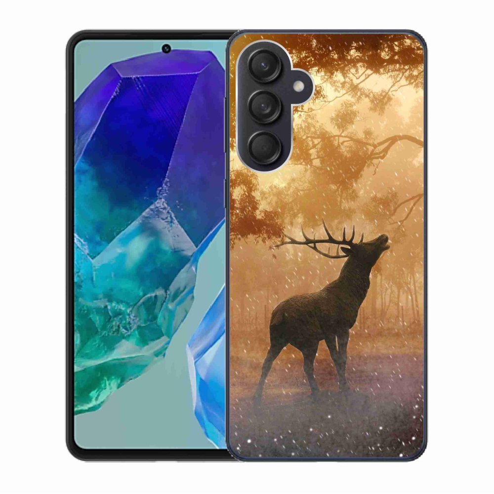 Zselés borítás mmCase Samsung Galaxy M55 5G - szarvas a vadászaton
