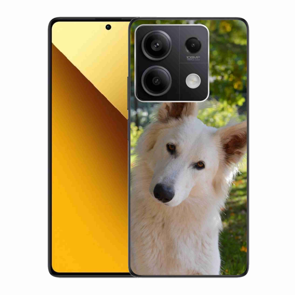 Gél borítás mmCase a Xiaomi Redmi Note 13 5G-hez - fehér Svájci pásztor 1