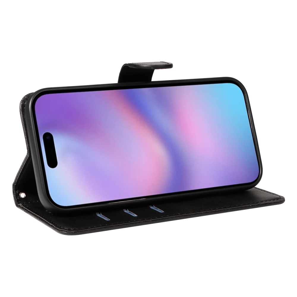 Póló alakú könyvtáska iPhone 17 készülékhez - fekete