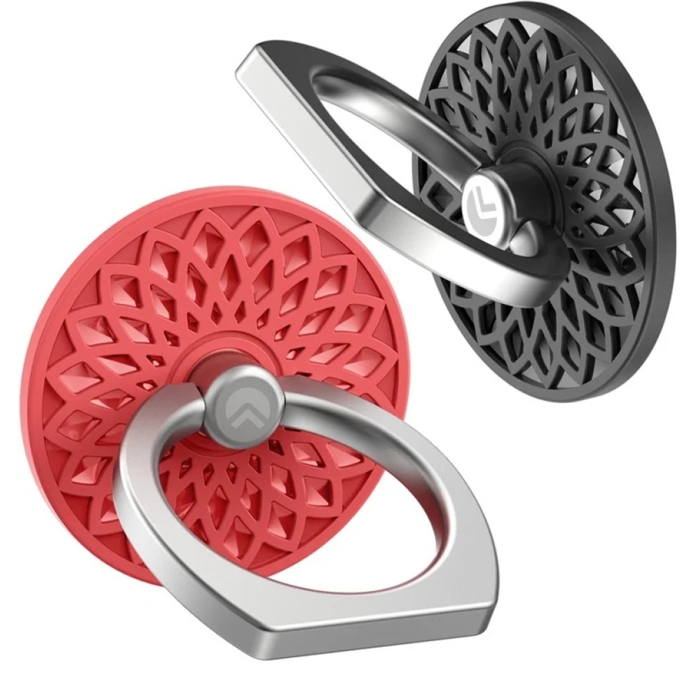 AHASTYLE ST13 mobiltelefon ujjtartó 2db - piros + fekete