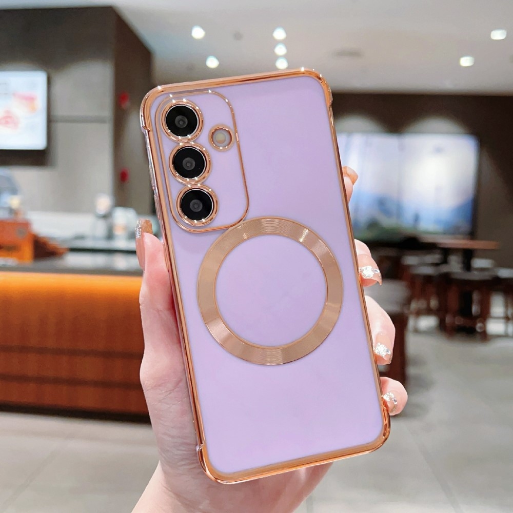 Zselés tok MagSafe támogatással Samsung Galaxy S25+ készülékhez - világos lila