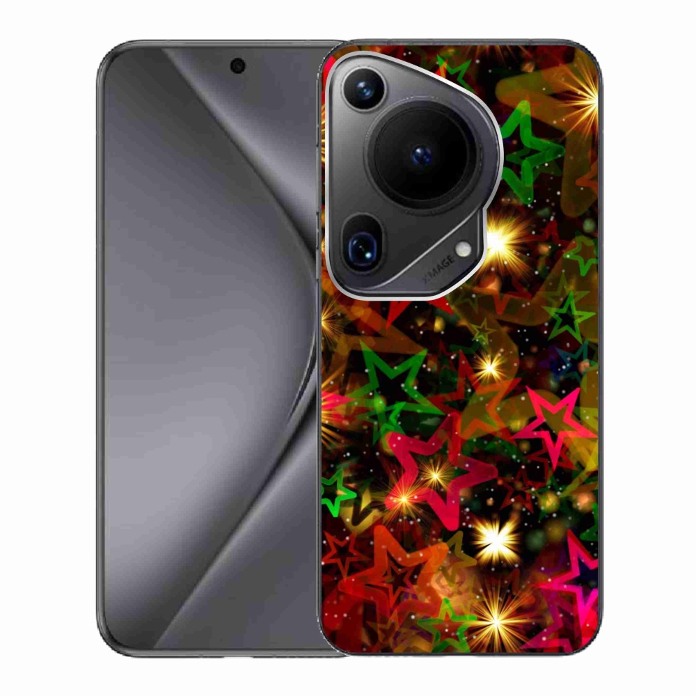 Gél borítás mmCase a Huawei Pura 70 Ultra számára - színes csillagok