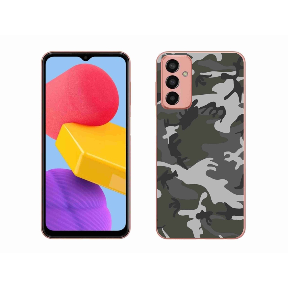 Zselés borítás mmCase Samsung Galaxy M13 készülékhez - terepszínű minta