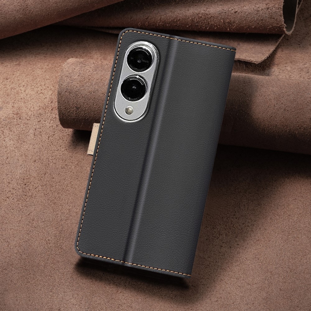 BNF DUO könyv tok Samsung Galaxy S25 Edge készülékhez - fekete