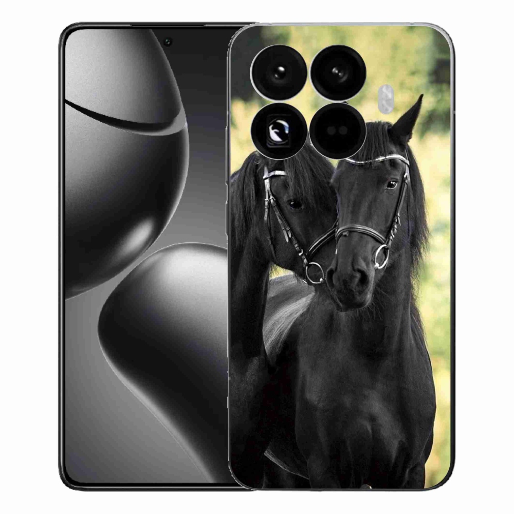 Gél borítás mmCase a Xiaomi 15T Pro számára - két fekete ló