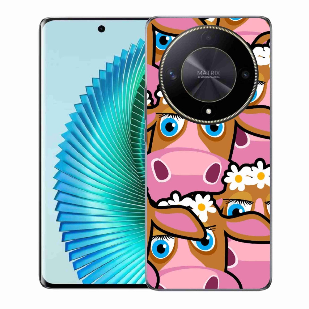 Gél borítás mmCase a Honor Magic 6 Lite 5G készülékhez - karikatúrás tehenek