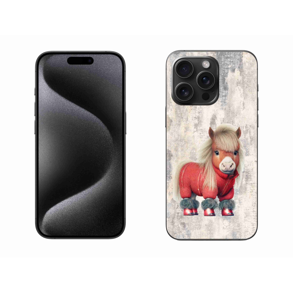Gél borítás mmCase iPhone 15 Pro Max készülékhez - póni pulóverben