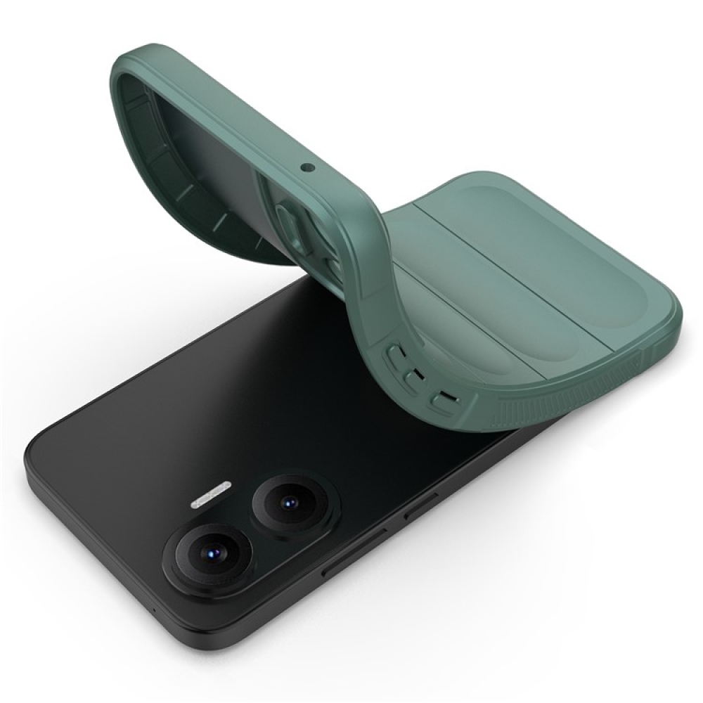 Rugg tartós zselés tok Xiaomi Poco F7 5G - zöld