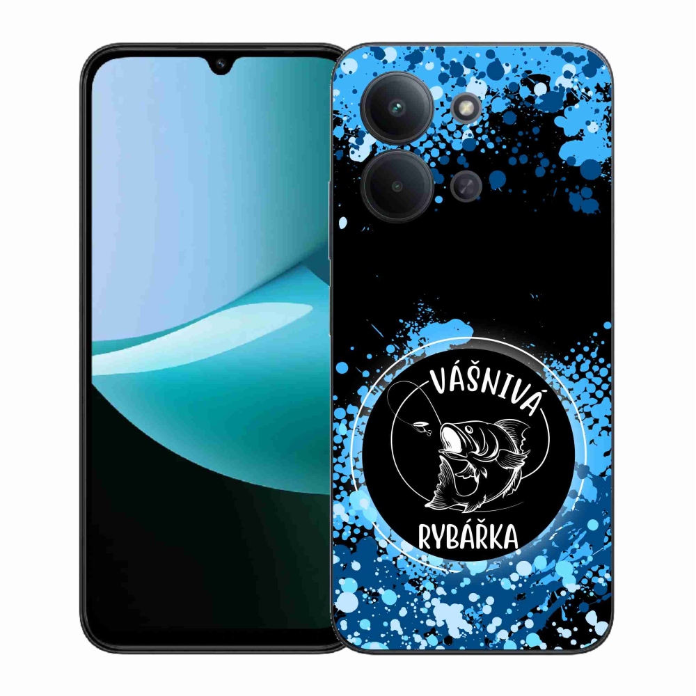 Gél borítás mmCase a Xiaomi Redmi 15C 4G (171mm)/Poco C85 4G (171mm) - szenvedélyes halász fekete háttérrel