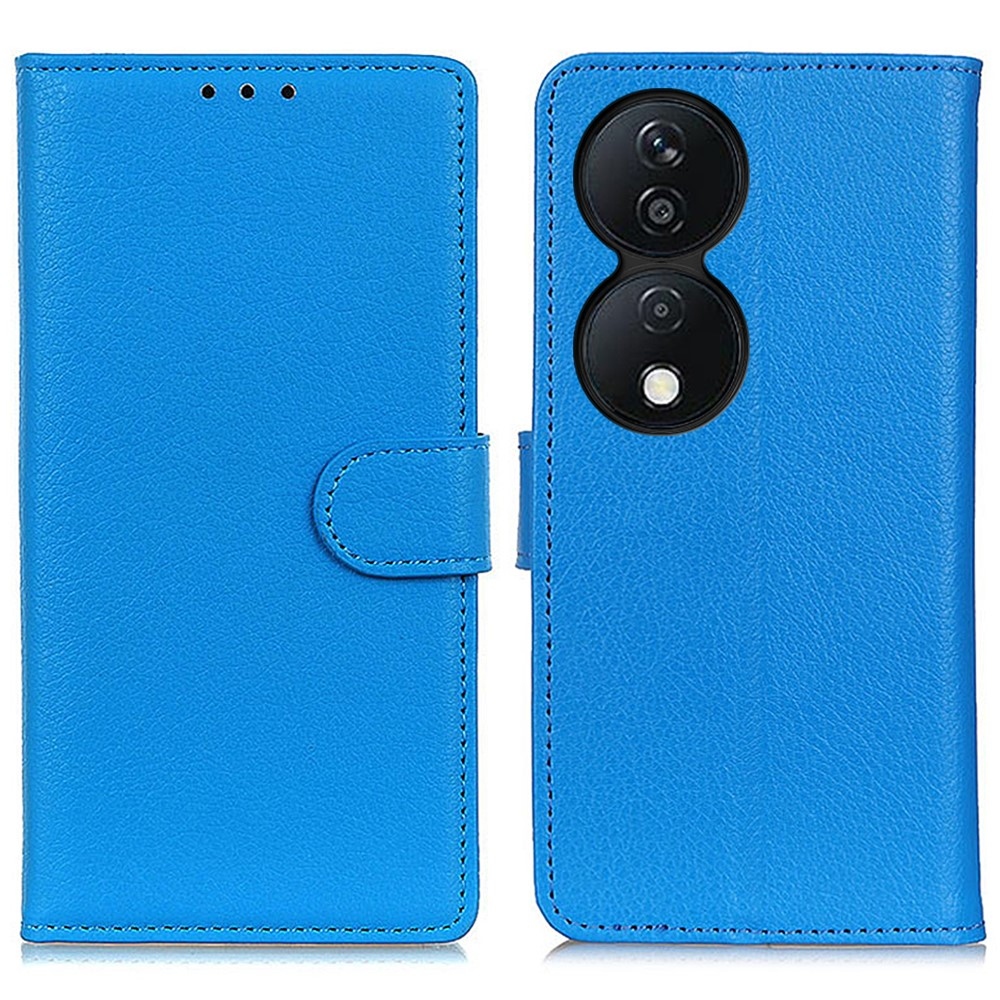 Litchie könyvtáska Honor X7b/Honor 90 Smart készülékhez - kék