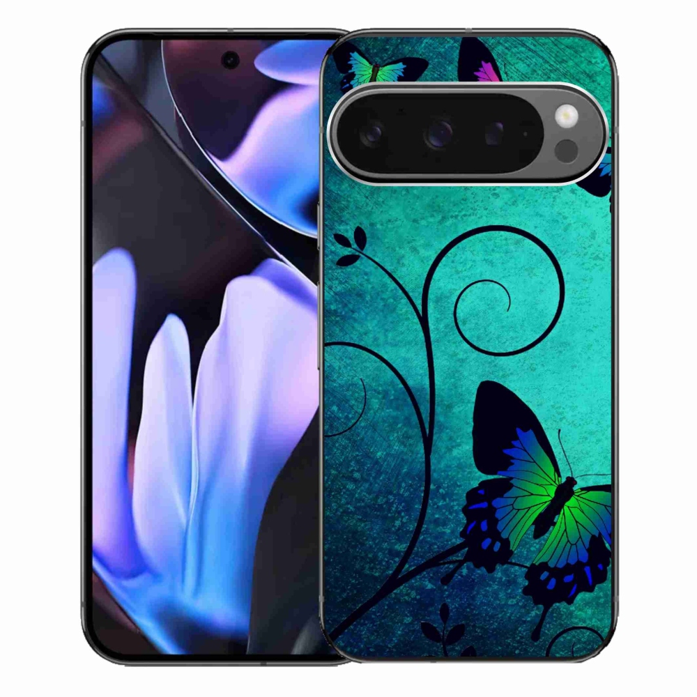 Zselés borítás mmCase a Google Pixel 9 Pro XL-hez - színes pillangók