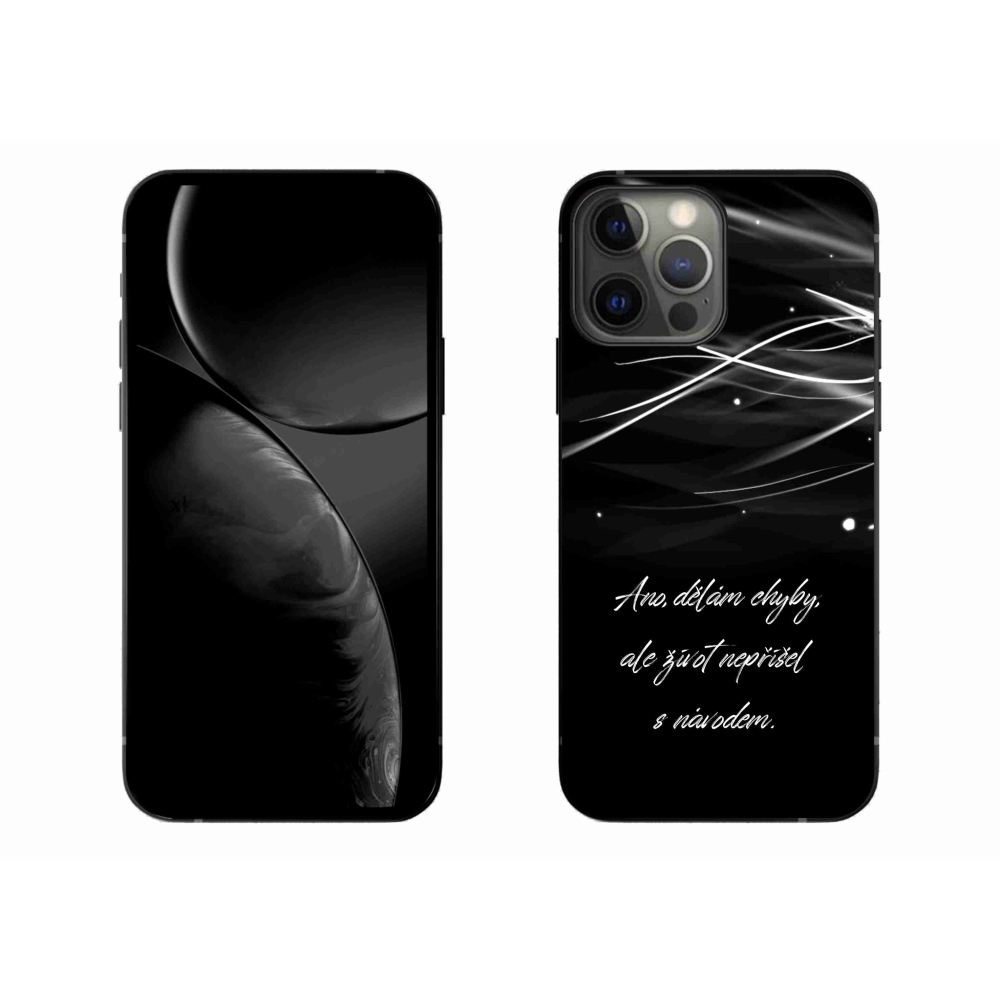 Zselés borítás mmCase iPhone 13 Pro Max 6.7 készülékhez - idézem fekete háttér